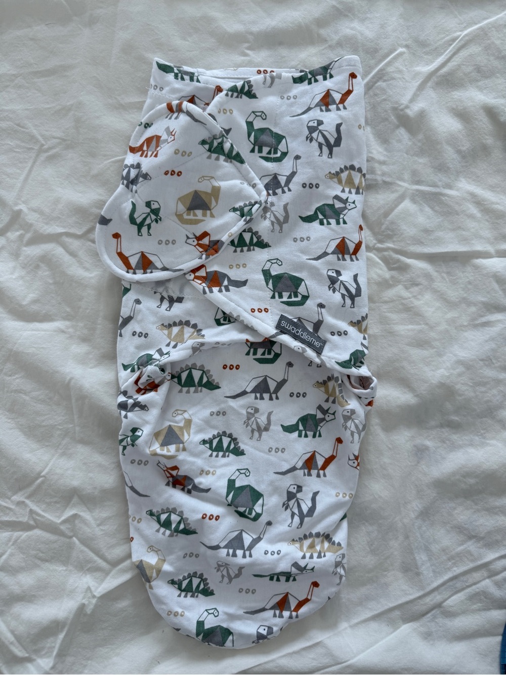 SwaddleMe Green & Orange Dino Swaddle Sack
